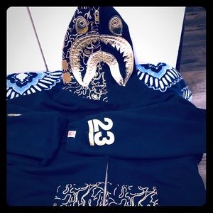 BAPE hoodie *RARE* [black N' gold] AKA Graduation.